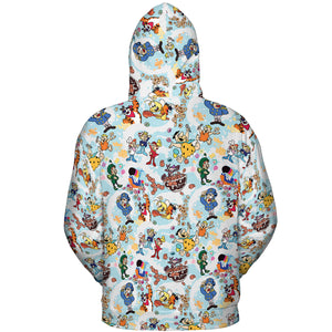 Cereal Favs Large Scale All-over Print Hoodie