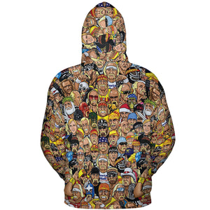 Classic Wrestlers All-over Print Hoodie