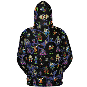TMNT Universal Monsters And Sewer Slasher Toys All-over Print Hoodie