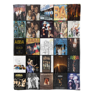 ABBA Sherpa Blanket Cozy Nostalgia Wrapped in Iconic Album Art
