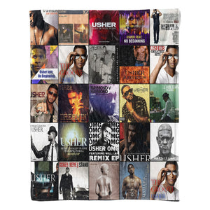 Usher Sherpa Blanket A Hit-Filled Album Cover Tribute for R&B Lovers