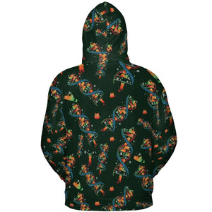 Cat Kitten DNA Pattern All-over Print Hoodie