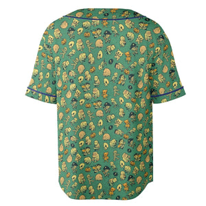 Terror Attack Cute Horror Characters Halloween Unisex Baseball Jersey