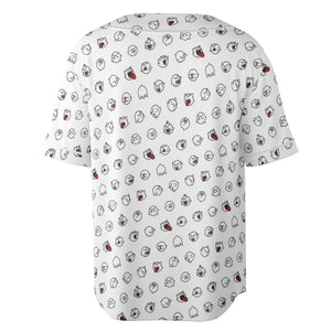Super Mario Boo Pattern Unisex Baseball Jersey