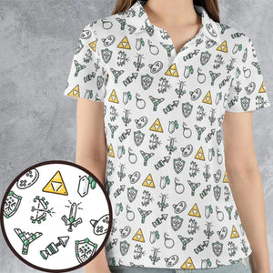 The Zelda Pixel Style AOP Men/Women Polo Shirt
