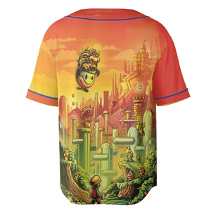 Plumber Kingdom Super Mario Unisex Baseball Jersey