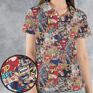 Pop Art AOP Men/Women Polo Shirt