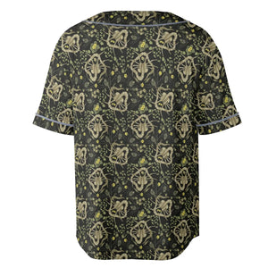 Facehugger Flower Pattern Alien Unisex Baseball Jersey