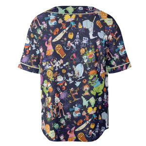 Nickelodeon Halloween Party Unisex Baseball Jersey