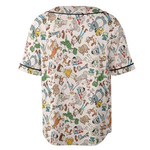 Toy Story Toss Pattern Unisex Baseball Jersey