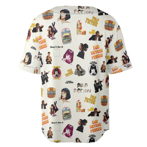 Pulp Fiction Pattern Unisex Baseball Jersey