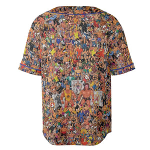 Wrestling Hulk Hogan and Buddies Figures Unisex Baseball Jersey