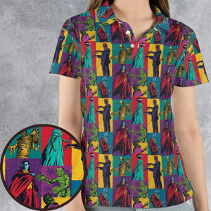 Monsterror Universal Classic Monsters AOP Men/Women Polo Shirt