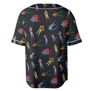 The Super Powers Team Super Friends Unisex Baseball Jersey