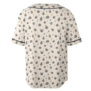 Kawaii Dices DnD Pattern Unisex Baseball Jersey