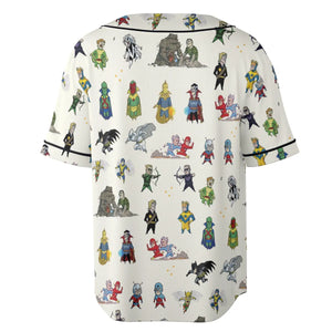 Chillin' and Battle Marvel vs DCU Unisex Baseball Jersey