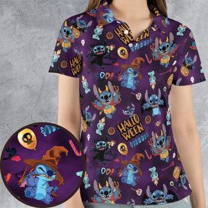 Spooky Stitch AOP Men/Women Polo Shirt