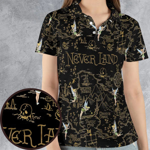 Finding Neverland Tinker Bell AOP Men/Women Polo Shirt