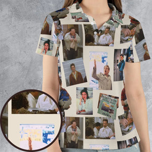 Seinfeld Famous Scenes AOP Men/Women Polo Shirt