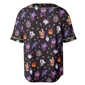 Trick or Treat Poke'ween Pokemon Unisex Baseball Jersey