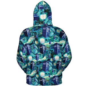 Tardis Starry Night Doctor Who All-over Print Hoodie
