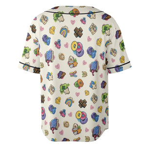 Nostalgic Candy From Your Childhood Unisex Baseball Jersey