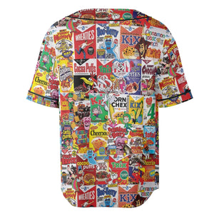 Popular Cereal Boxes Unisex Baseball Jersey