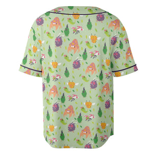 Bug Type Pokemon Pattern Unisex Baseball Jersey