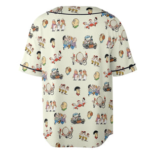 Three Stooges Cartoon 1965 Unisex Baseball Jersey