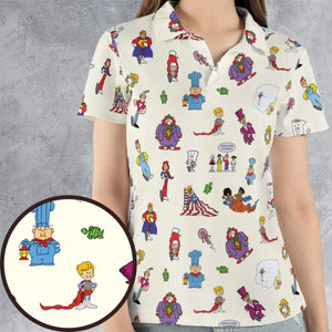 Schoolhouse Rock Characters AOP Men/Women Polo Shirt