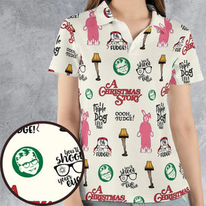A Christmas Story Pattern AOP Men/Women Polo Shirt