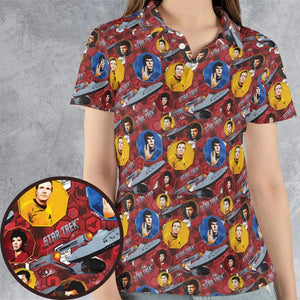 Boldly Star Trek AOP Men/Women Polo Shirt