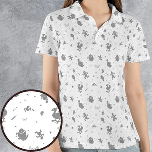 Final Fantasy Creatures Pattern AOP Men/Women Polo Shirt