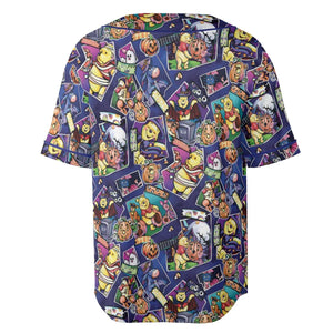 Pooh Bear Halloween Unisex Baseball Jersey