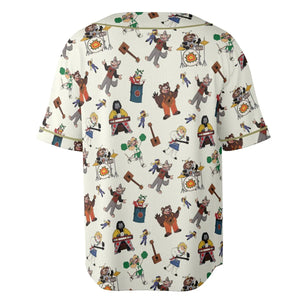 The Rock-afire Explosion Pattern Unisex Baseball Jersey