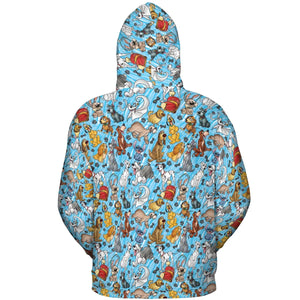 Animation Dogs All-over Print Hoodie