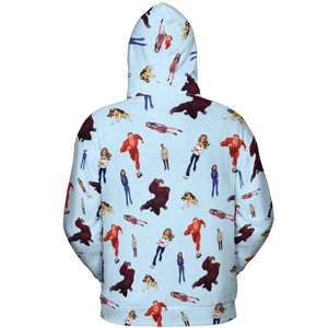 The Six Million Dollar Man and the Bionic Woman All-over Print Hoodie