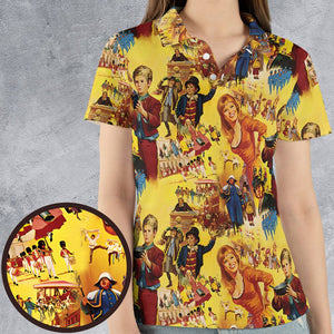 AOP Men/Women Polo Shirt - PRV2GRGV - - 4