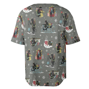 Unusual Christmas Krampus Unisex Baseball Jersey