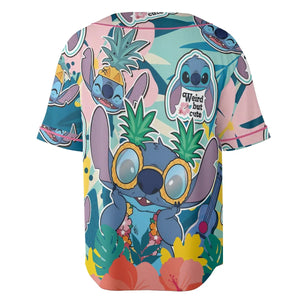 Weird But Cute Stitch Unisex Baseball Jersey