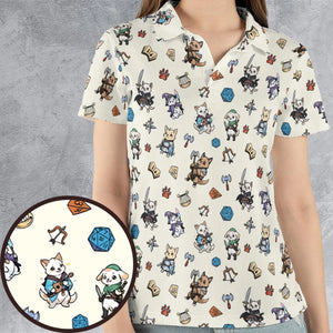 Dungeons and Dogs DnD AOP Men/Women Polo Shirt