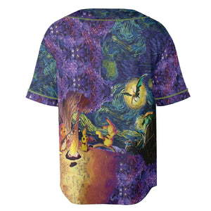 Pokemon Starry Night Campfire Unisex Baseball Jersey