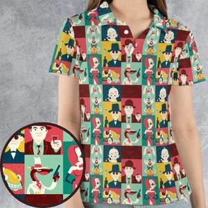 Toontown Threads Who Framed Roger Rabbit AOP Men/Women Polo Shirt