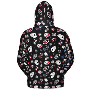 Vintage Poker Texas Hold’em All-over Print Hoodie