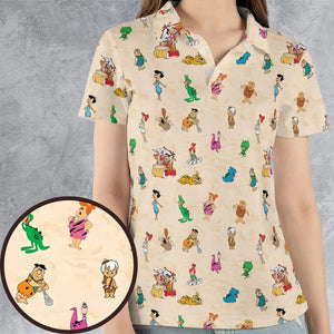 Bedrock The Flintstones AOP Men/Women Polo Shirt