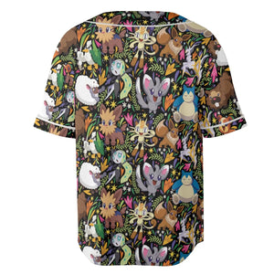 Exotic Tropical Pokemon Unisex Baseball Jersey
