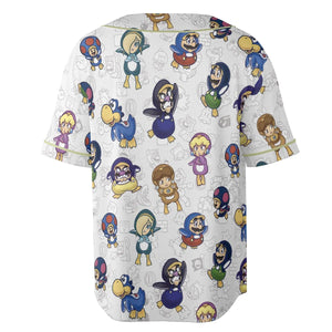 Penguin Party Super Mario Unisex Baseball Jersey