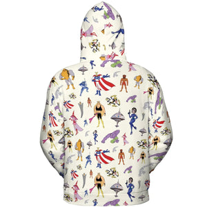 The Justice Friends Characters All-over Print Hoodie
