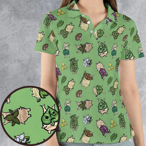 Korok Style The Legend of Zelda AOP Men/Women Polo Shirt