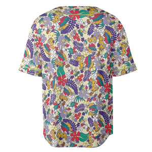 Aloha Garfield And Odie Unisex Baseball Jersey